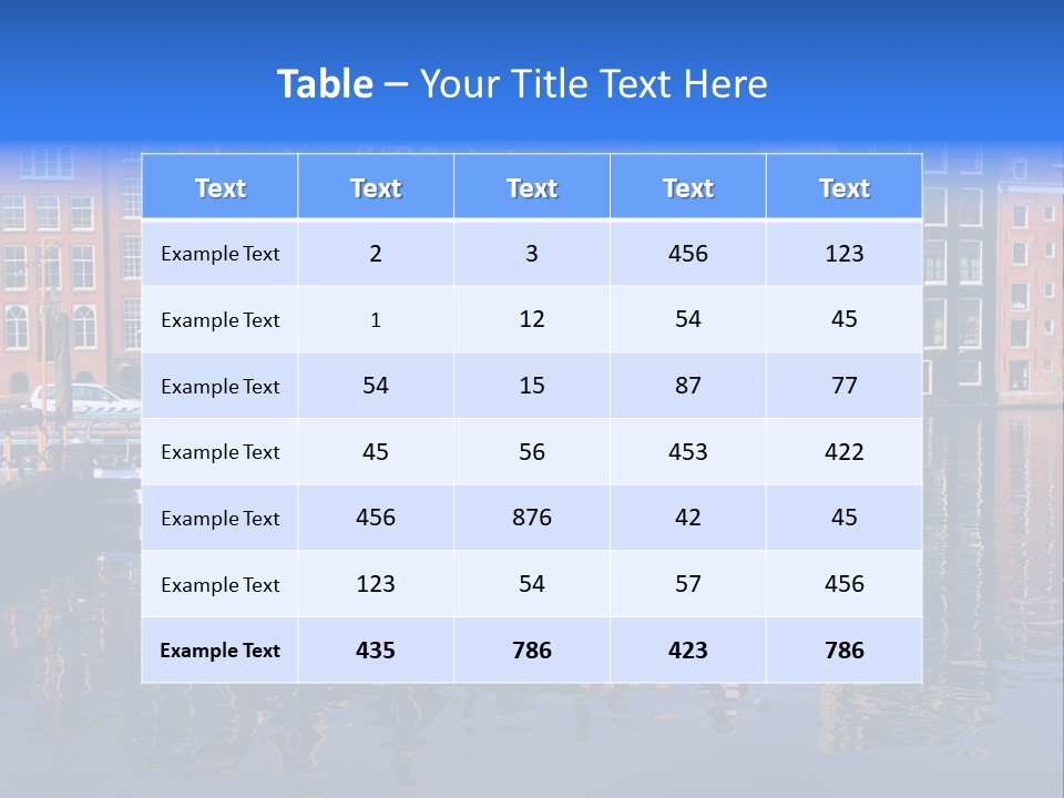Holland View House PowerPoint Template