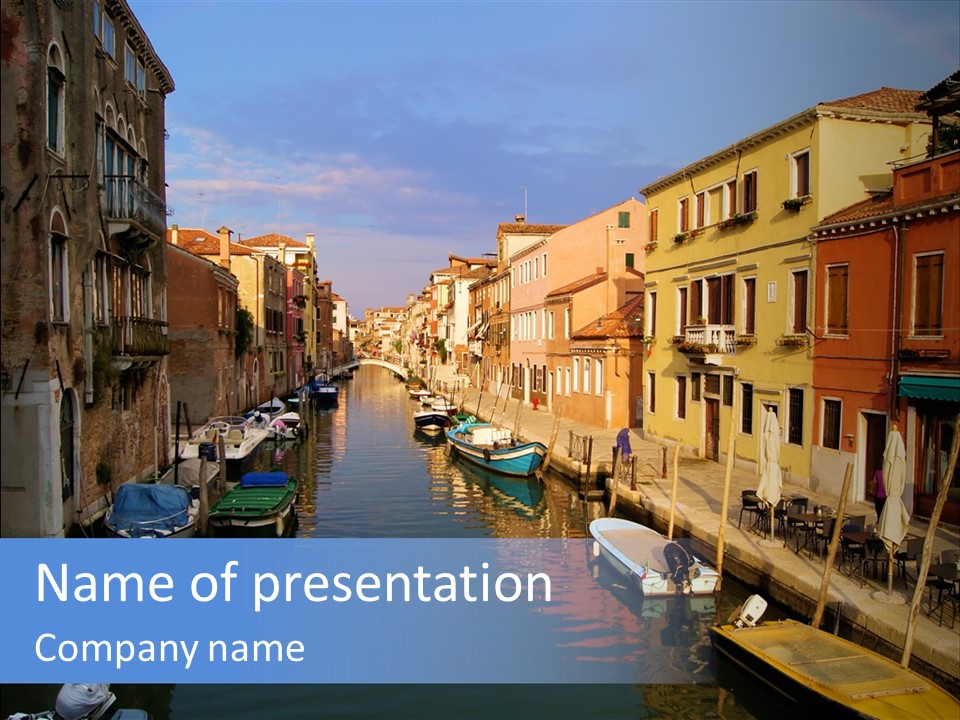 Narrow Colorful European PowerPoint Template