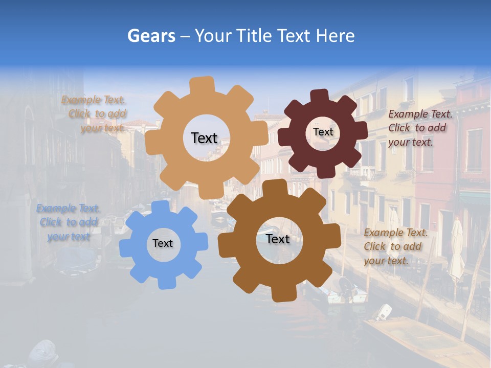 Narrow Colorful European PowerPoint Template