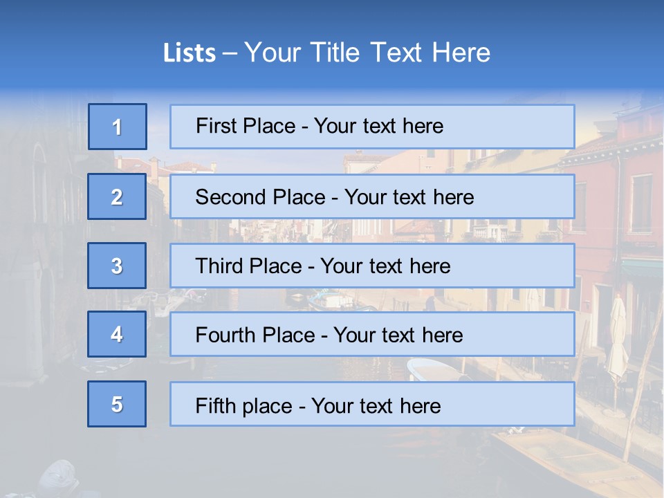 Narrow Colorful European PowerPoint Template