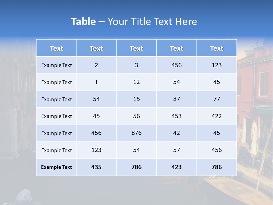 Narrow Colorful European PowerPoint Template