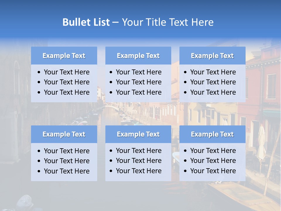 Narrow Colorful European PowerPoint Template