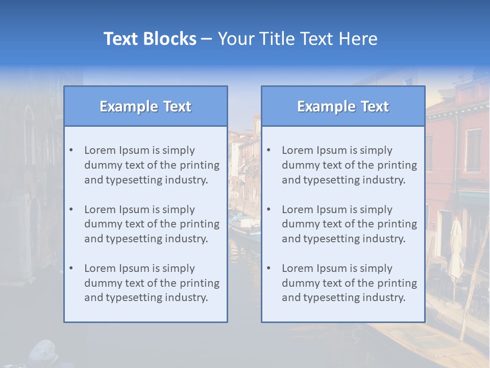 Narrow Colorful European PowerPoint Template