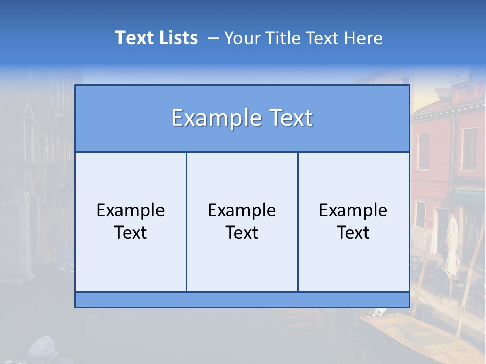 Narrow Colorful European PowerPoint Template