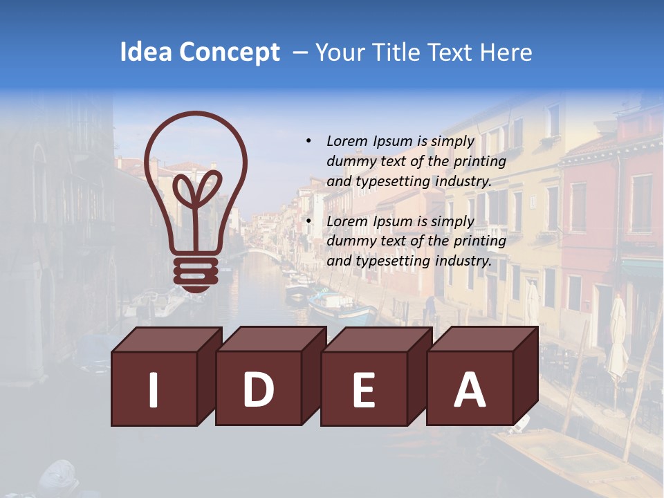 Narrow Colorful European PowerPoint Template