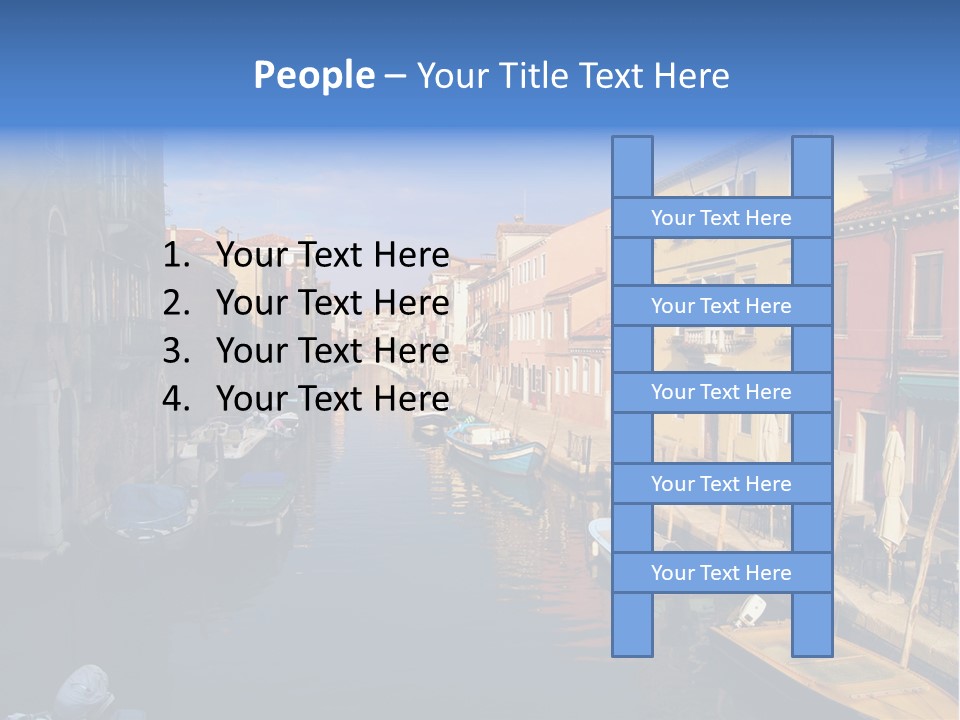 Narrow Colorful European PowerPoint Template