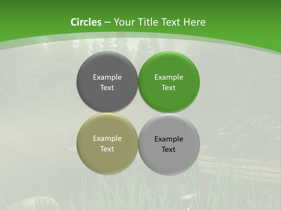 Kolorowy Stokrotka Chmura PowerPoint Template
