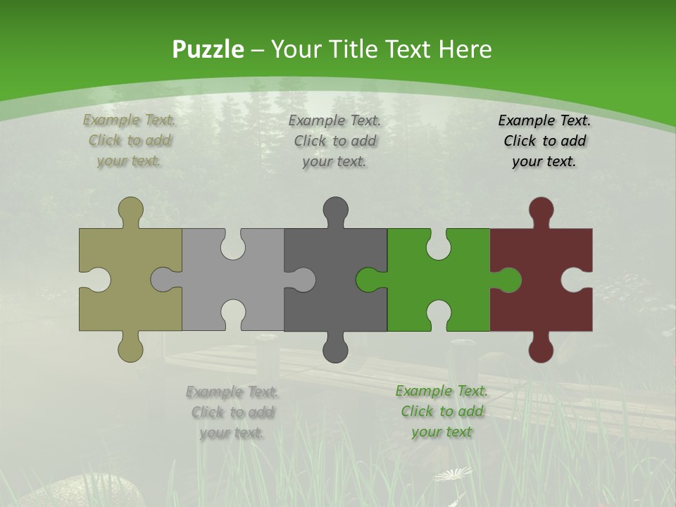 Kolorowy Stokrotka Chmura PowerPoint Template