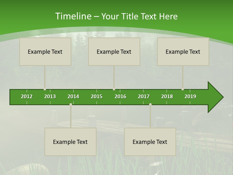Kolorowy Stokrotka Chmura PowerPoint Template