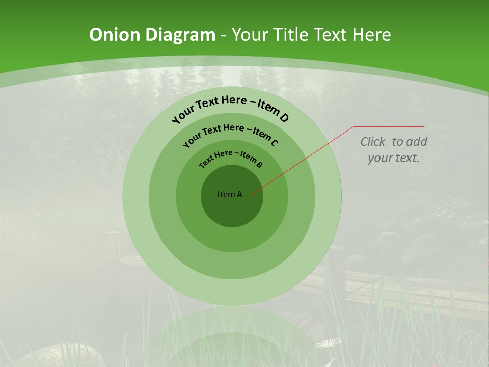 Kolorowy Stokrotka Chmura PowerPoint Template