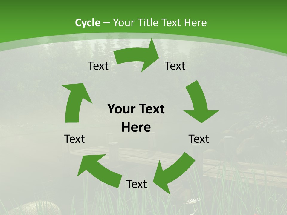 Kolorowy Stokrotka Chmura PowerPoint Template