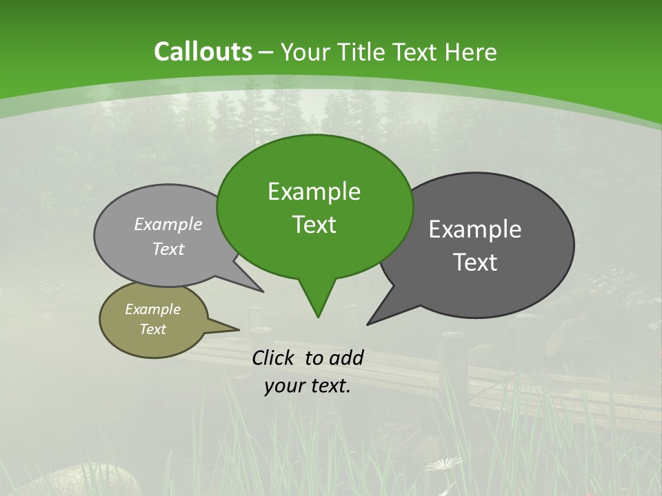 Kolorowy Stokrotka Chmura PowerPoint Template