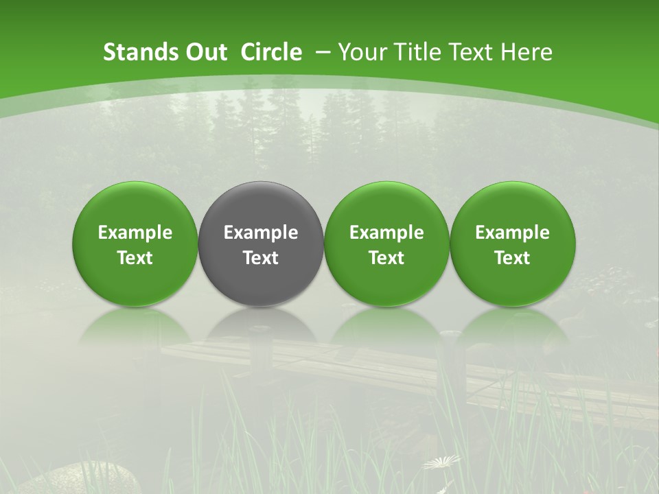 Kolorowy Stokrotka Chmura PowerPoint Template