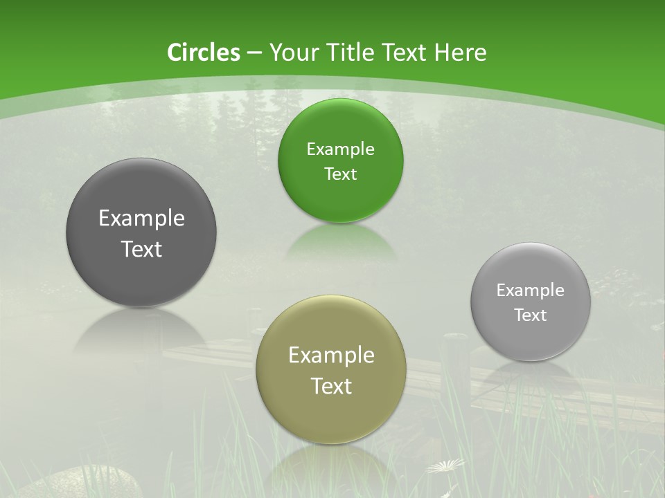 Kolorowy Stokrotka Chmura PowerPoint Template