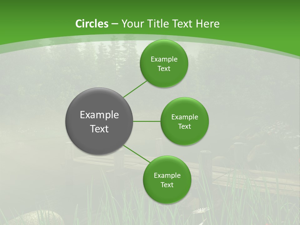 Kolorowy Stokrotka Chmura PowerPoint Template