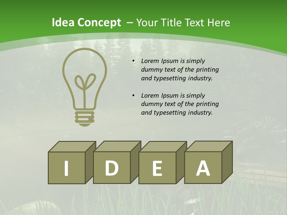 Kolorowy Stokrotka Chmura PowerPoint Template