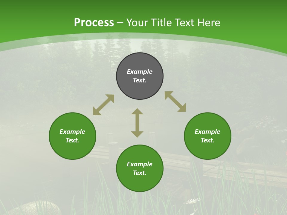 Kolorowy Stokrotka Chmura PowerPoint Template