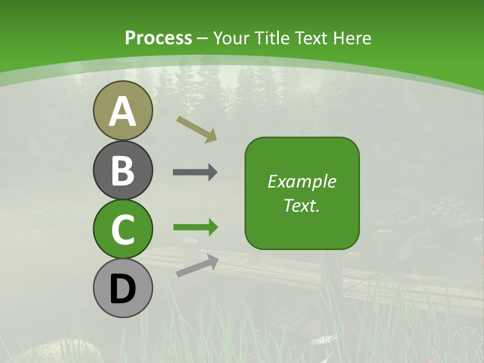 Kolorowy Stokrotka Chmura PowerPoint Template