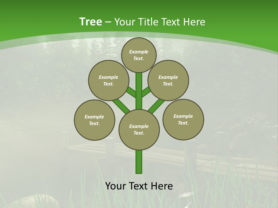 Kolorowy Stokrotka Chmura PowerPoint Template