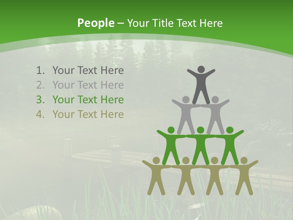 Kolorowy Stokrotka Chmura PowerPoint Template