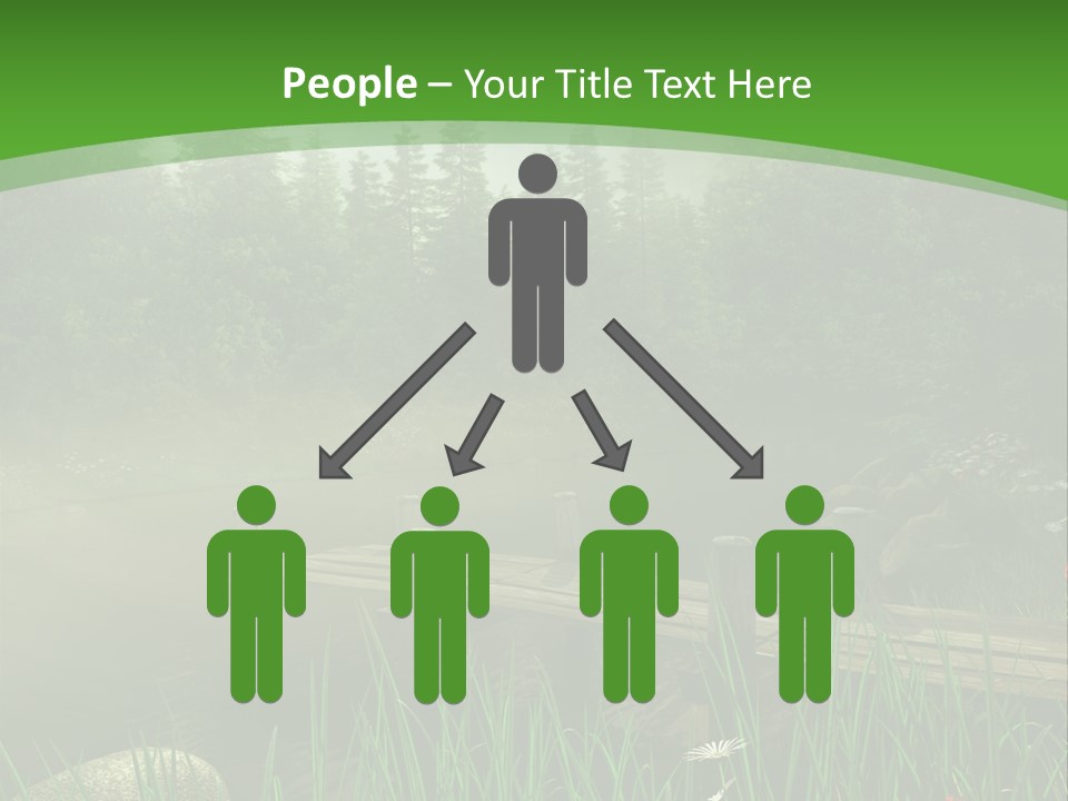 Kolorowy Stokrotka Chmura PowerPoint Template