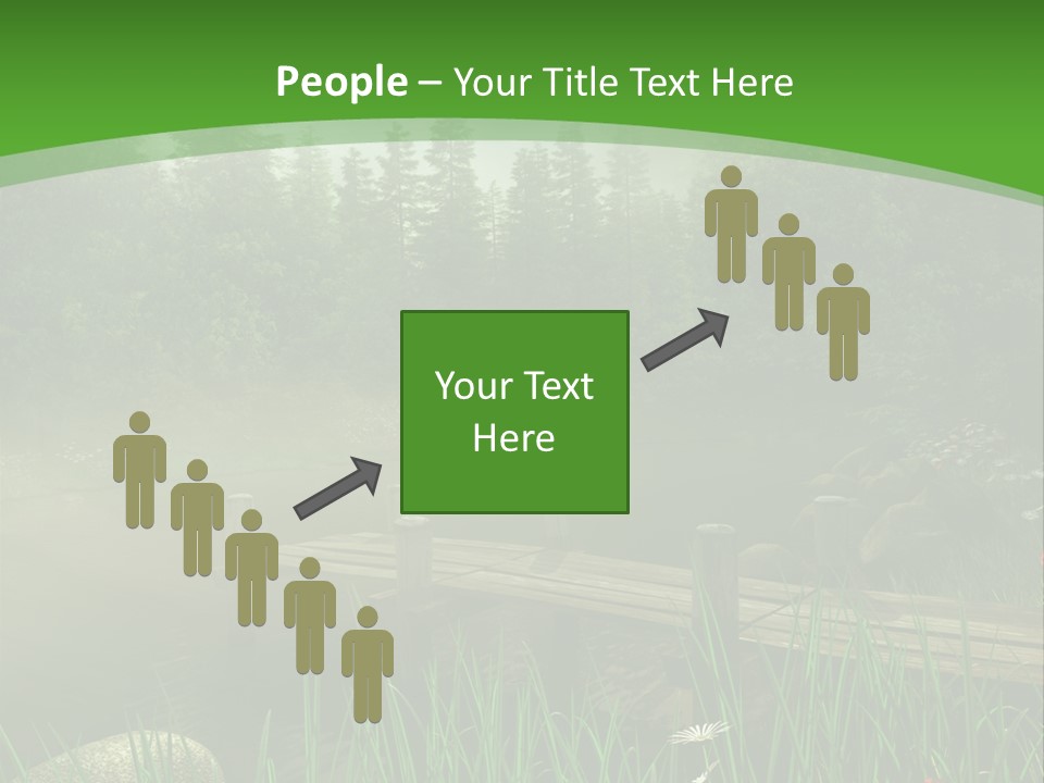 Kolorowy Stokrotka Chmura PowerPoint Template