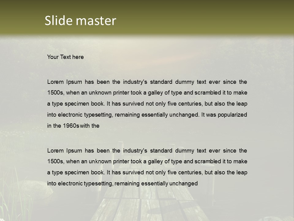 Pejza Kolorowy Most PowerPoint Template