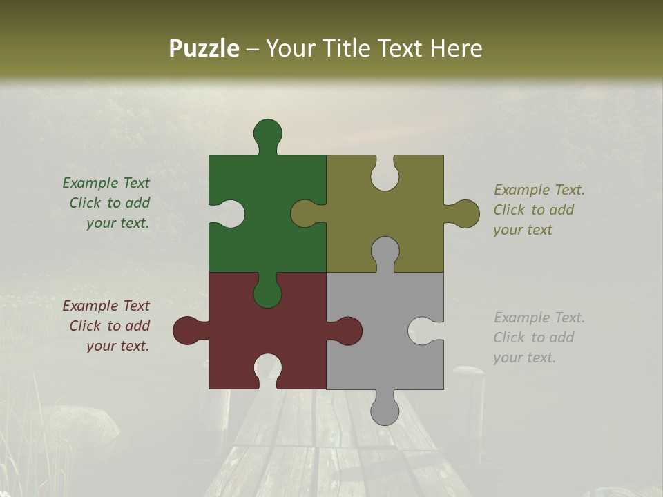 Pejza Kolorowy Most PowerPoint Template