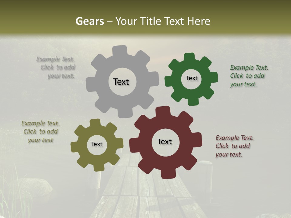 Pejza Kolorowy Most PowerPoint Template