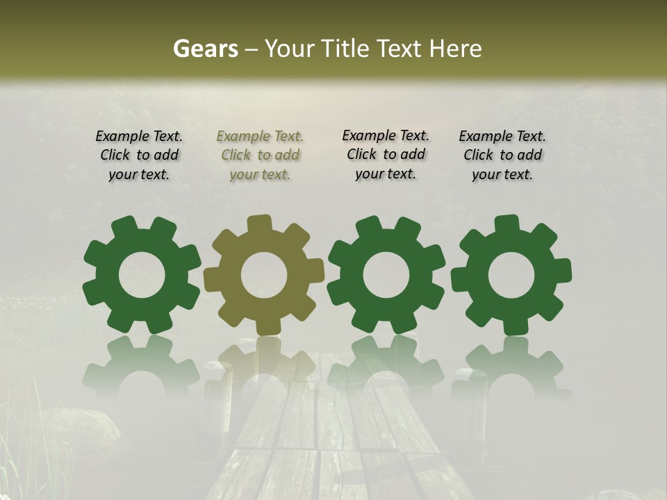 Pejza Kolorowy Most PowerPoint Template