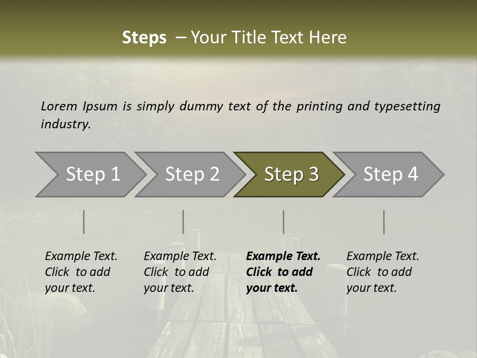 Pejza Kolorowy Most PowerPoint Template