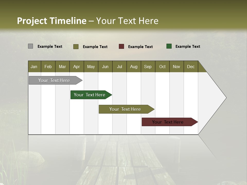 Pejza Kolorowy Most PowerPoint Template