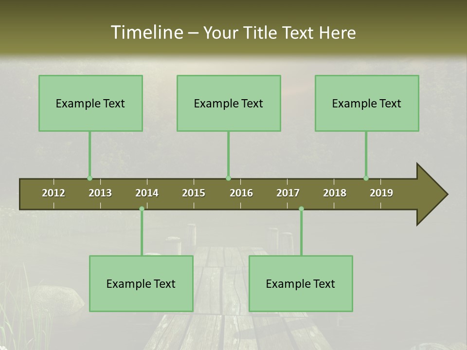 Pejza Kolorowy Most PowerPoint Template