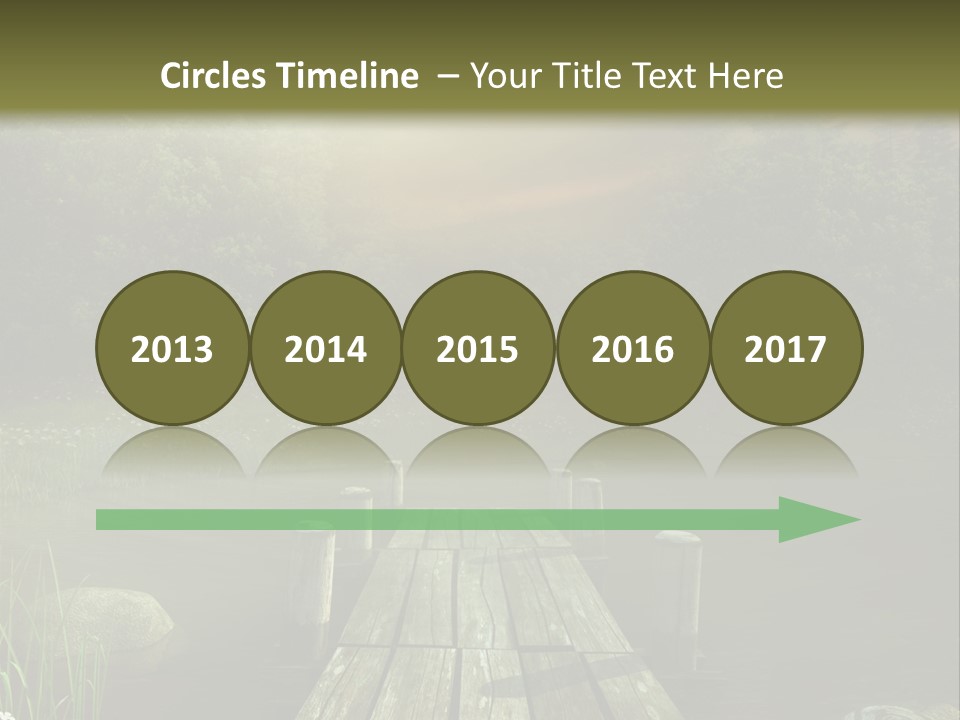 Pejza Kolorowy Most PowerPoint Template