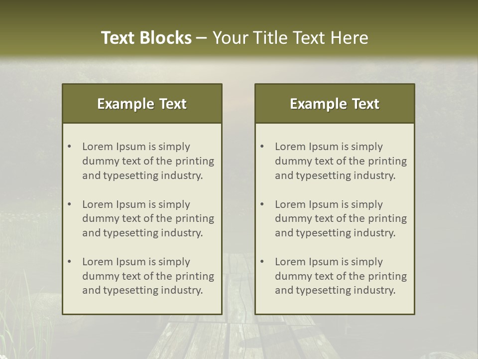 Pejza Kolorowy Most PowerPoint Template