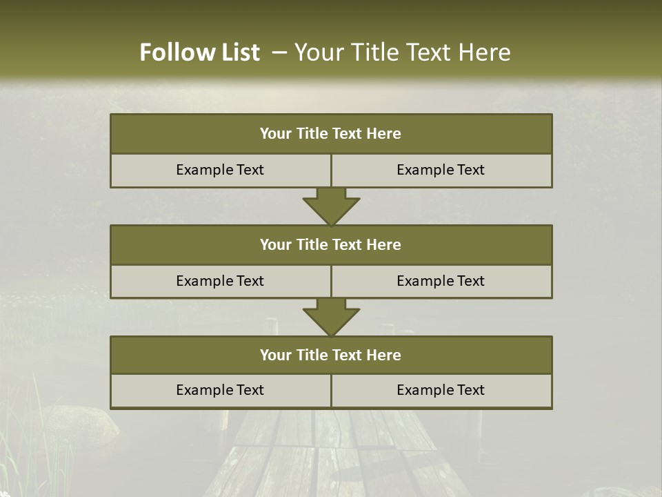 Pejza Kolorowy Most PowerPoint Template