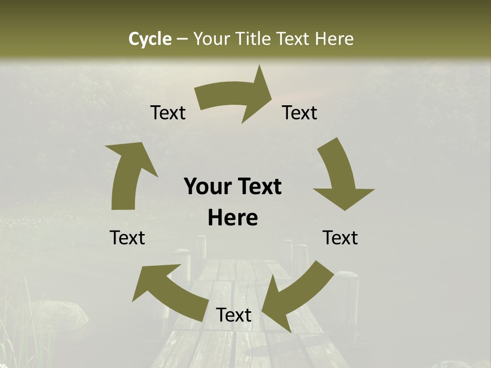 Pejza Kolorowy Most PowerPoint Template