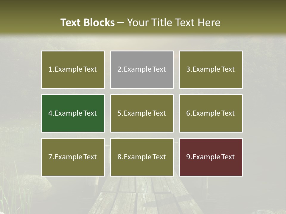 Pejza Kolorowy Most PowerPoint Template