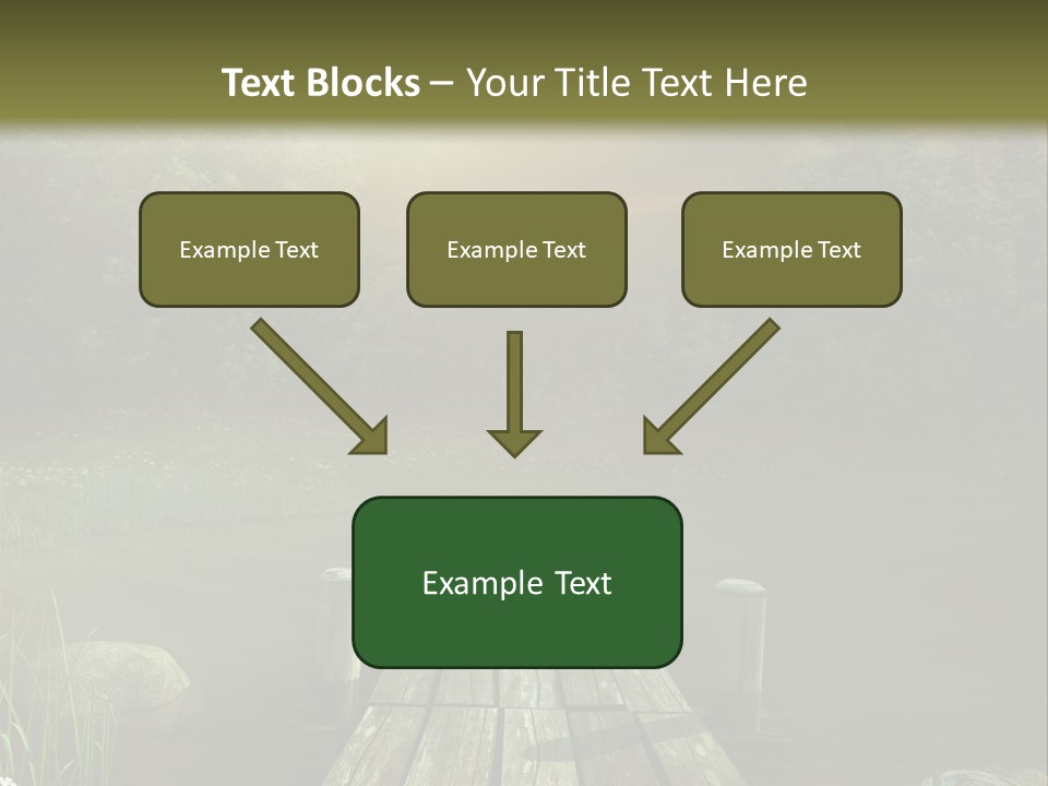 Pejza Kolorowy Most PowerPoint Template