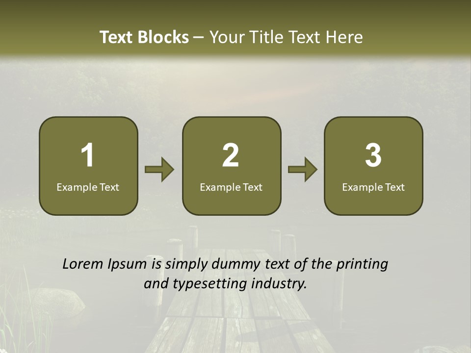 Pejza Kolorowy Most PowerPoint Template