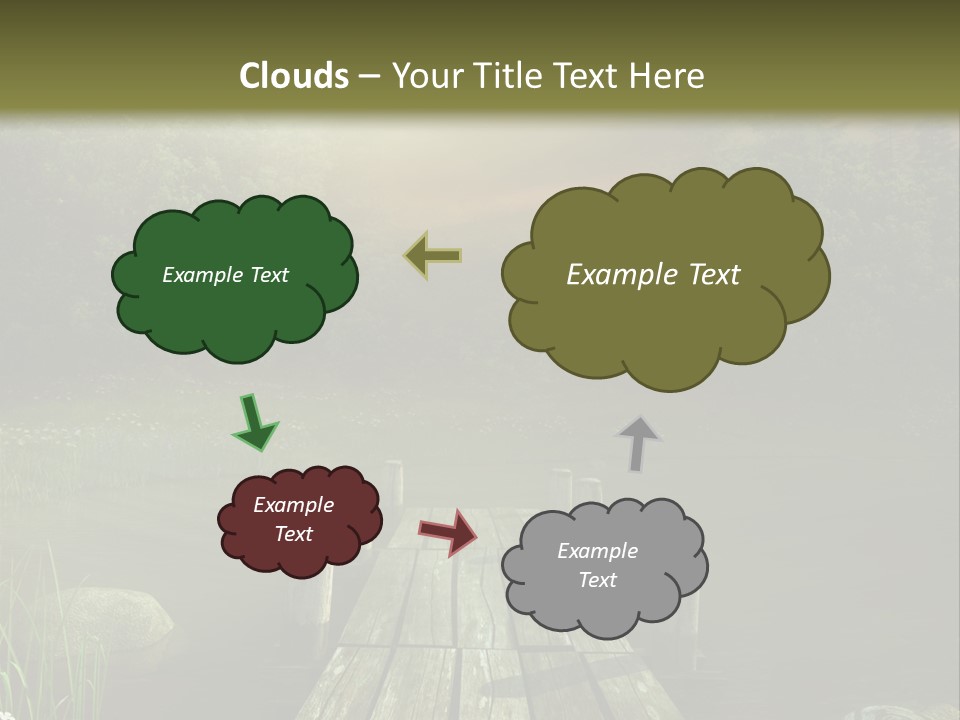 Pejza Kolorowy Most PowerPoint Template