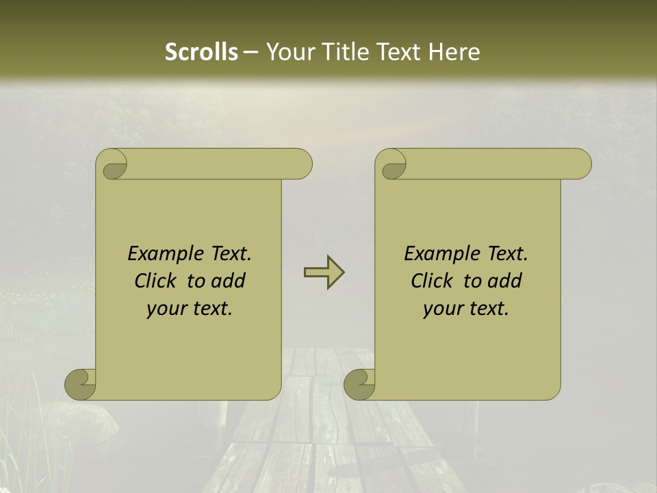 Pejza Kolorowy Most PowerPoint Template