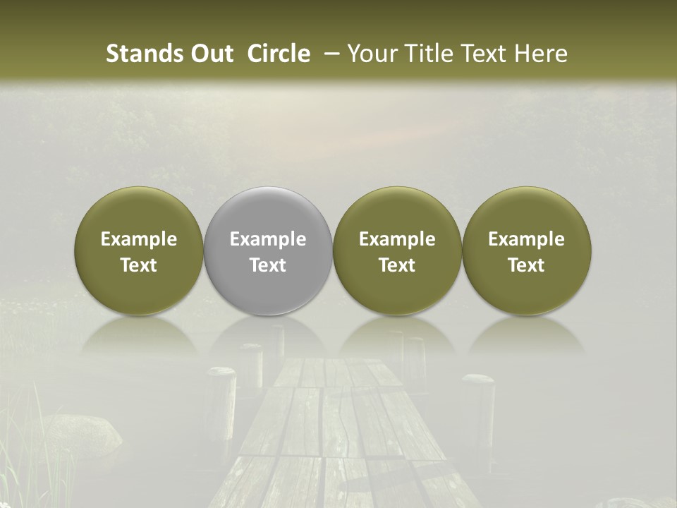 Pejza Kolorowy Most PowerPoint Template