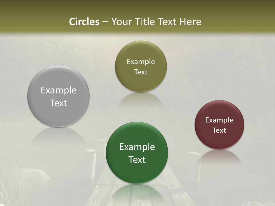 Pejza Kolorowy Most PowerPoint Template