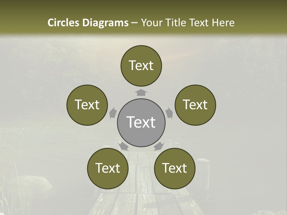 Pejza Kolorowy Most PowerPoint Template