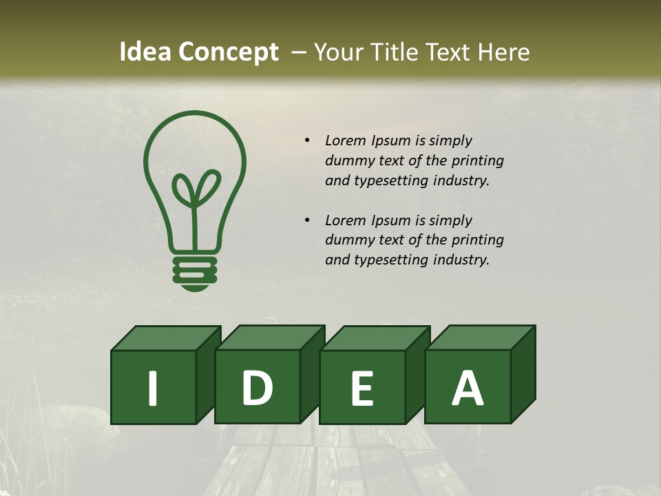 Pejza Kolorowy Most PowerPoint Template