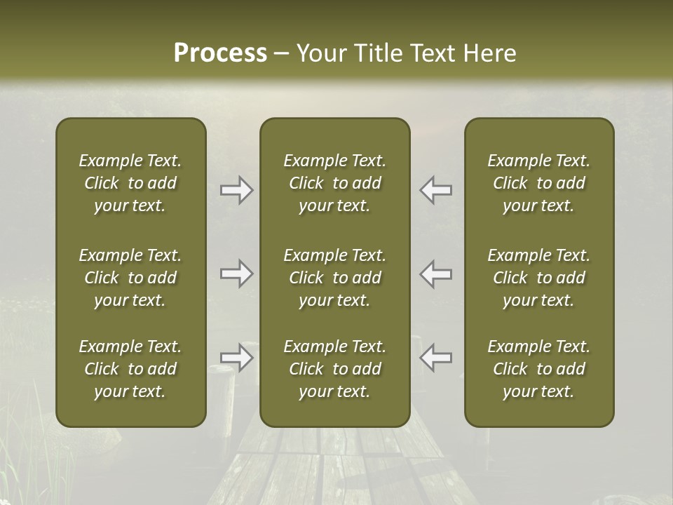 Pejza Kolorowy Most PowerPoint Template