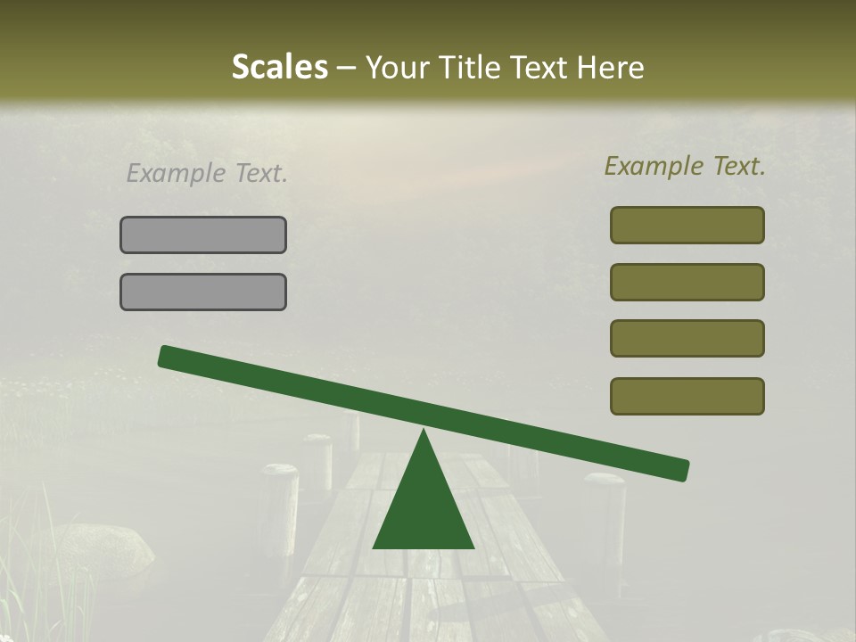 Pejza Kolorowy Most PowerPoint Template