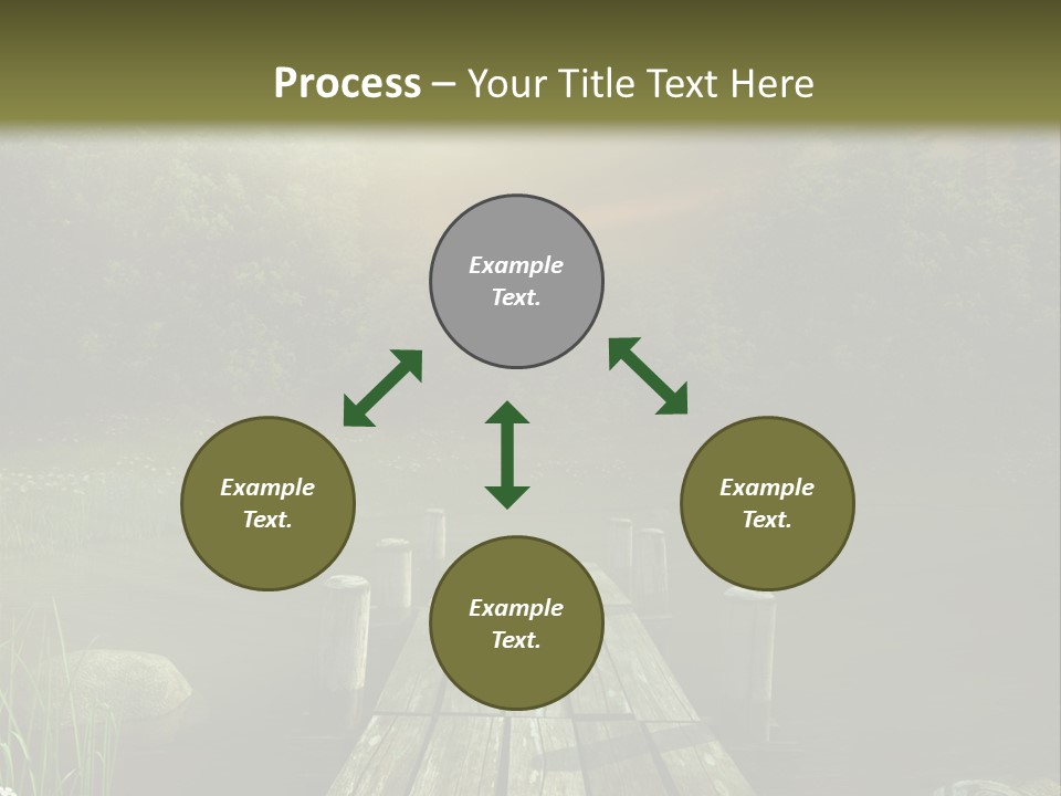 Pejza Kolorowy Most PowerPoint Template