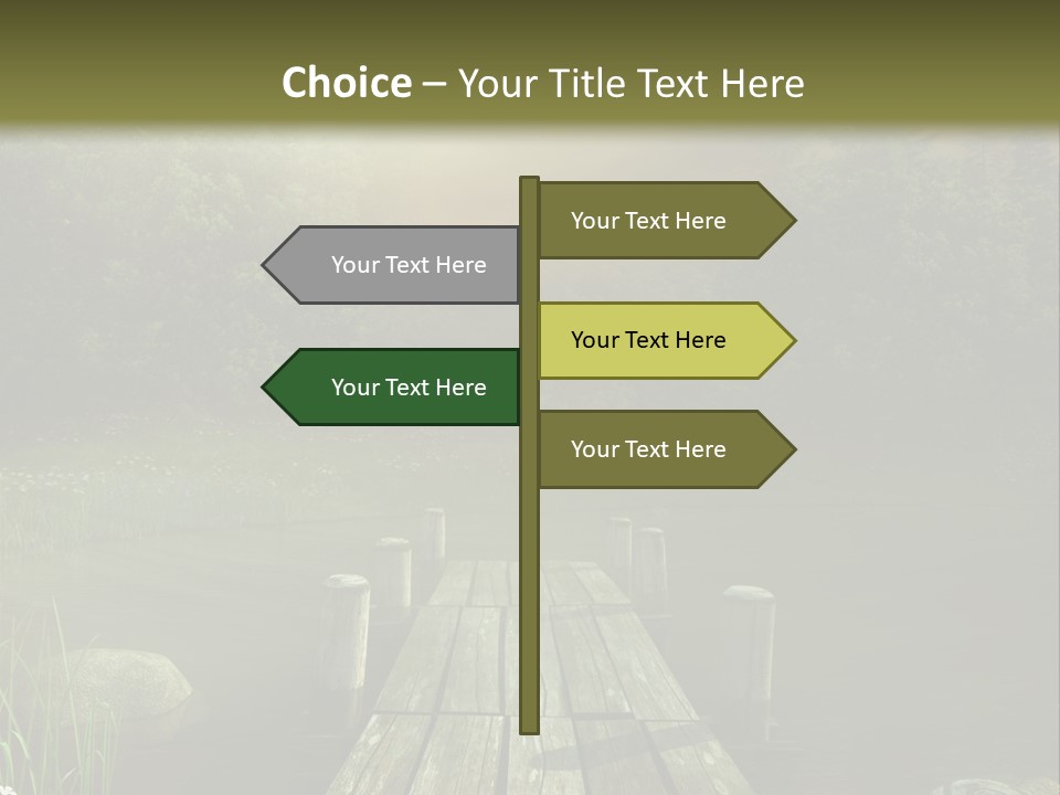 Pejza Kolorowy Most PowerPoint Template